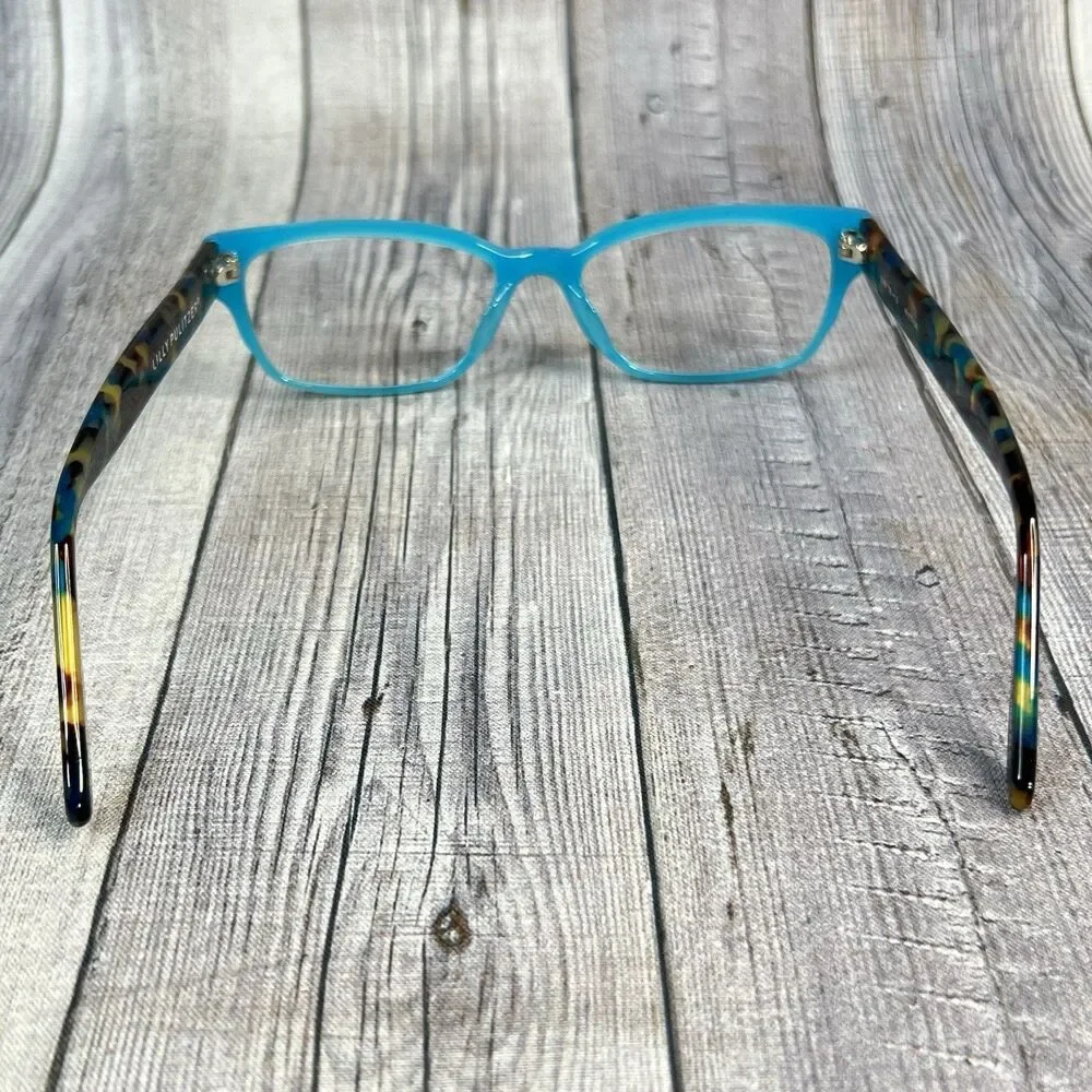 Lilly Pulitzer Eyeglasses Frame Surf TB 48-17-136 Blue/Tortoise Full Rim RX